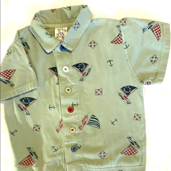 Painting Red Rhinos Nautical Shirt size 4/5 - Picture 10 of 10